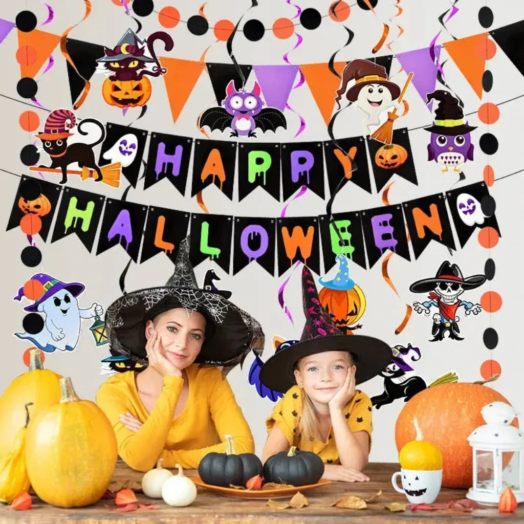 Halloween Hanging Wall Banner for Party Decoration