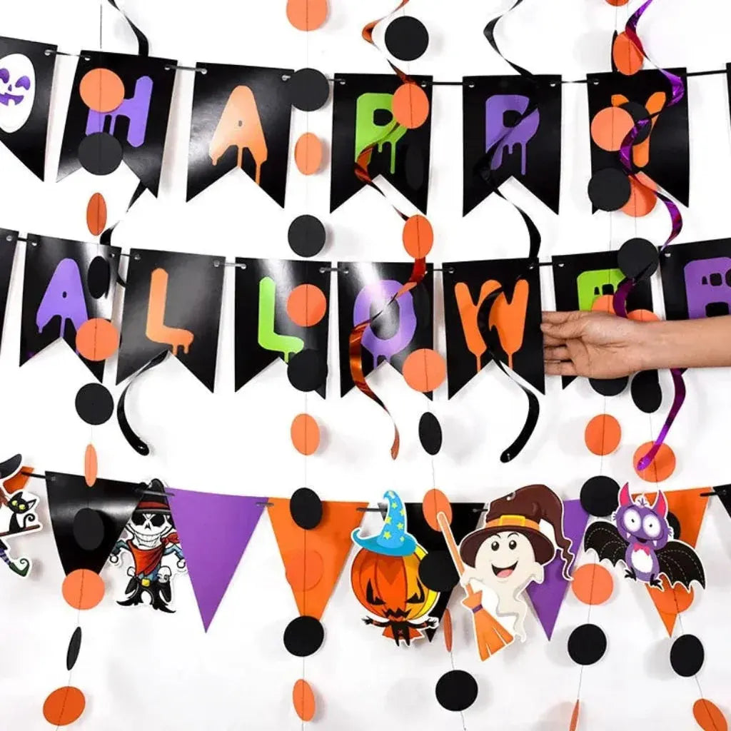 Halloween Hanging Wall Banner for Party Decoration