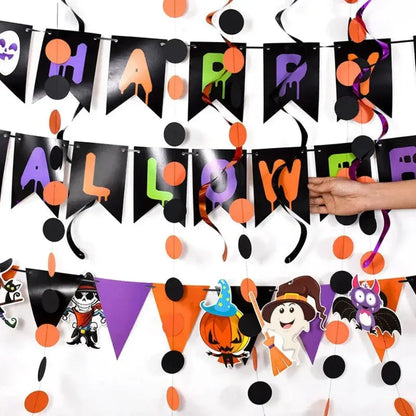 Halloween Hanging Wall Banner for Party Decoration