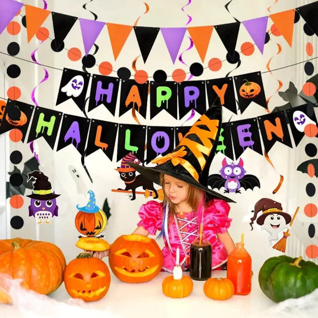 Halloween Hanging Wall Banner for Party Decoration