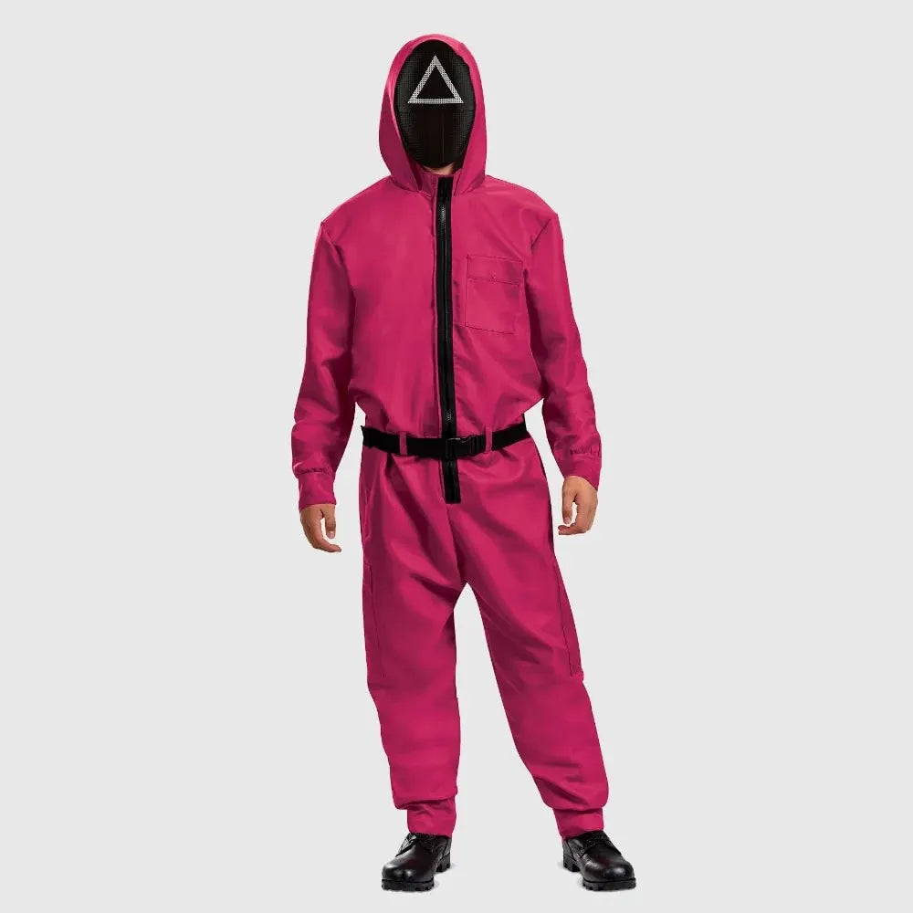 Halloween Party Jumpsuit Costume with Mask