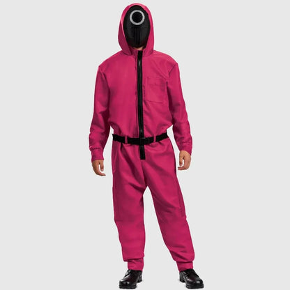 Halloween Party Jumpsuit Costume with Mask