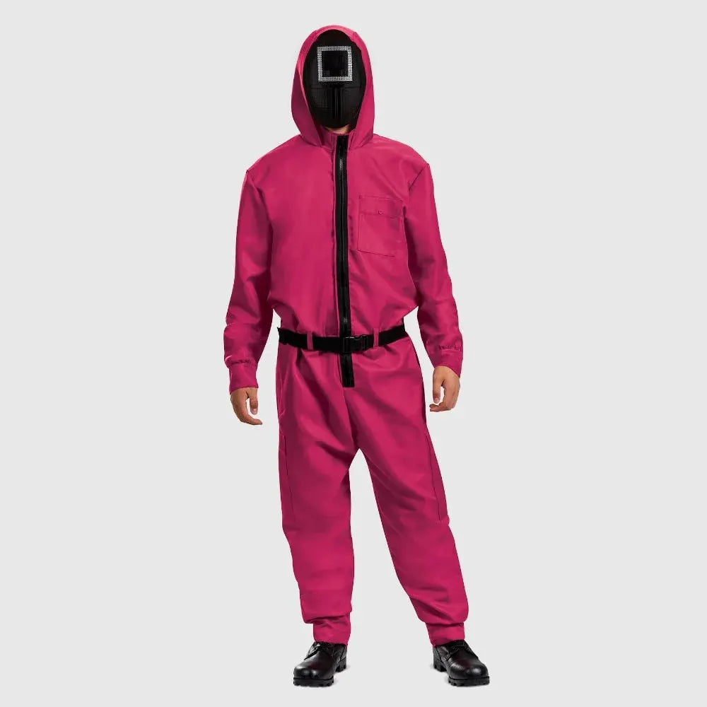 Halloween Party Jumpsuit Costume with Mask