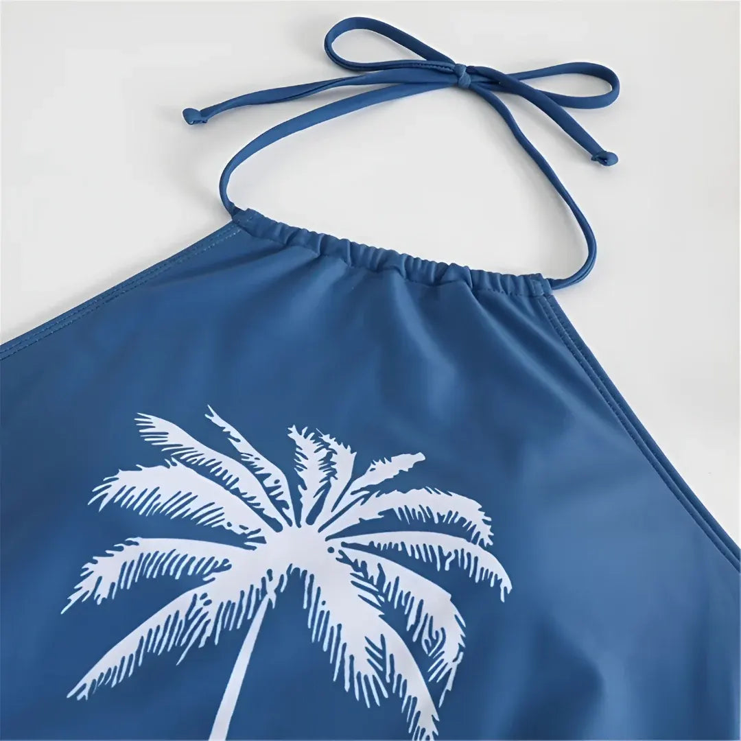 Halter Tankini Two-Piece Swimsuit for Women - Beach Bathing Suit