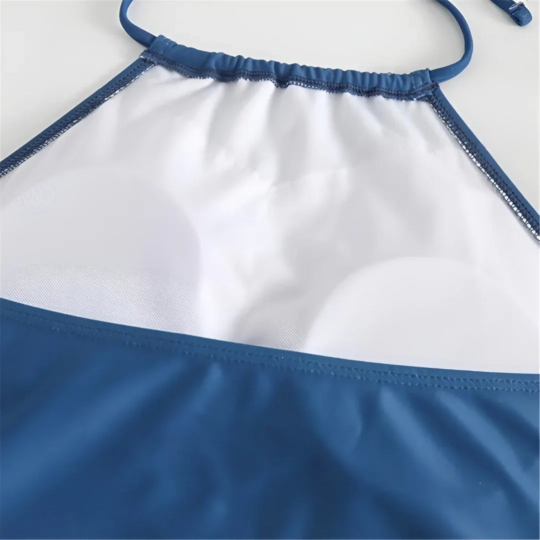 Halter Tankini Two-Piece Swimsuit for Women - Beach Bathing Suit