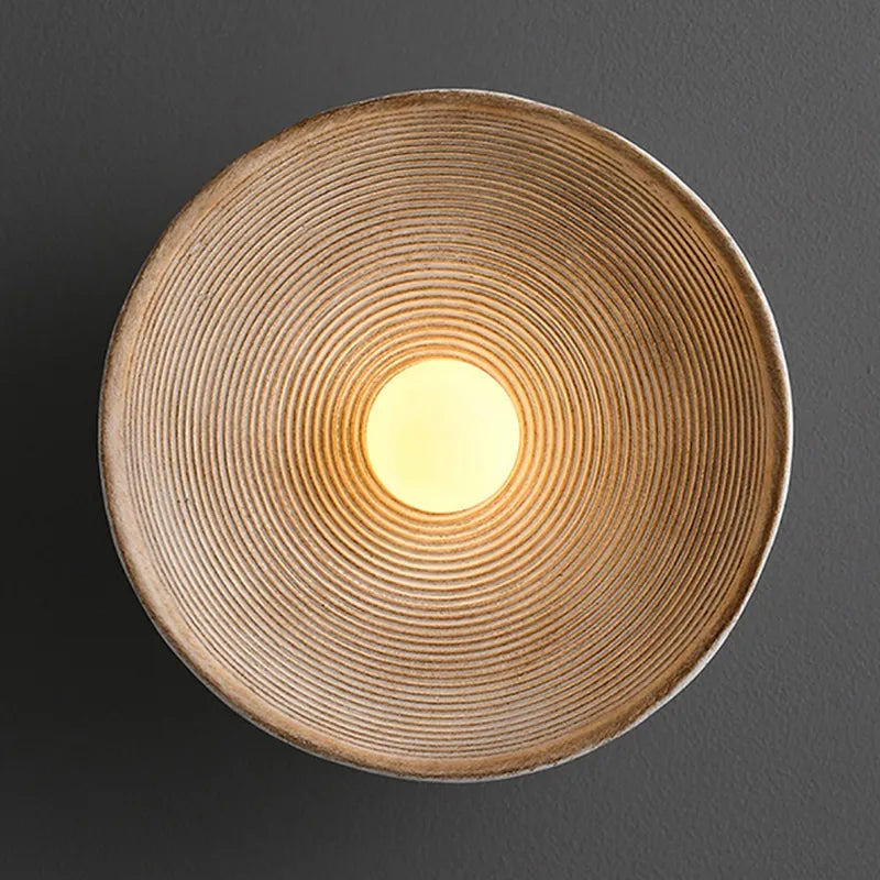 Handcrafted Rustic Wood LED Wall Sconce Light