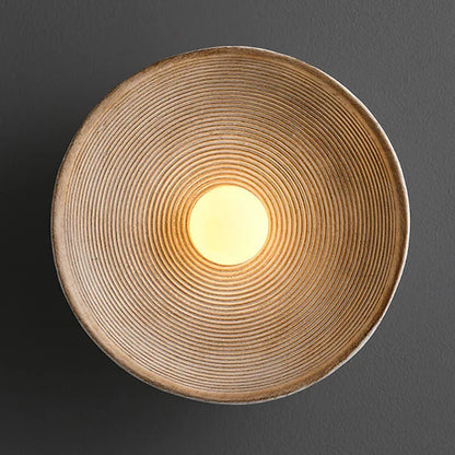 Handcrafted Rustic Wood LED Wall Sconce Light