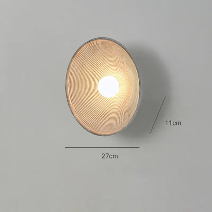 Handcrafted Rustic Wood LED Wall Sconce Light