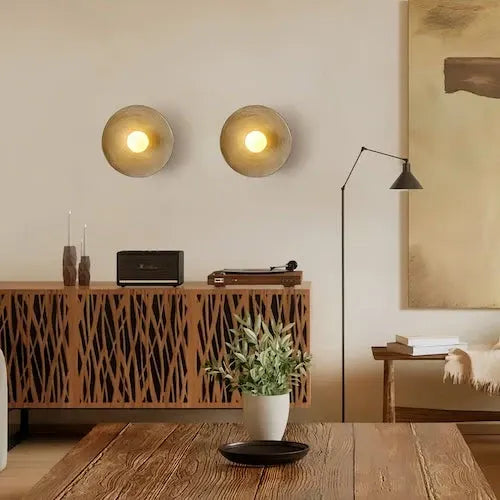 Handcrafted Rustic Wood LED Wall Sconce Light