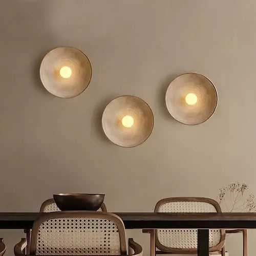 Handcrafted Rustic Wood LED Wall Sconce Light