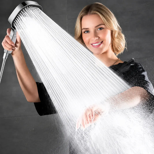 Handheld Filtered Shower Head with High-Pressure Multi-Spray Settings
