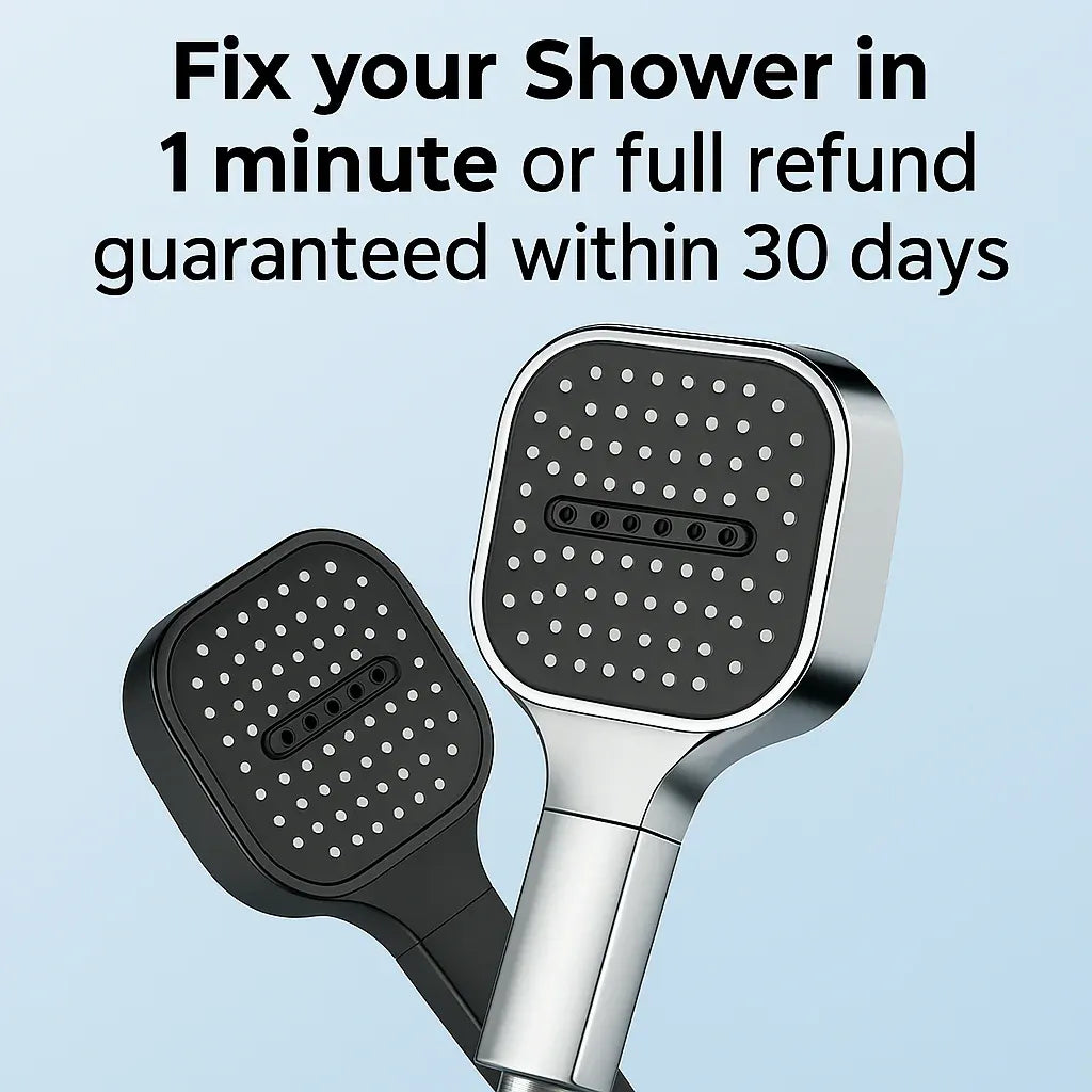 Handheld Filtered Shower Head with High-Pressure Multi-Spray Settings