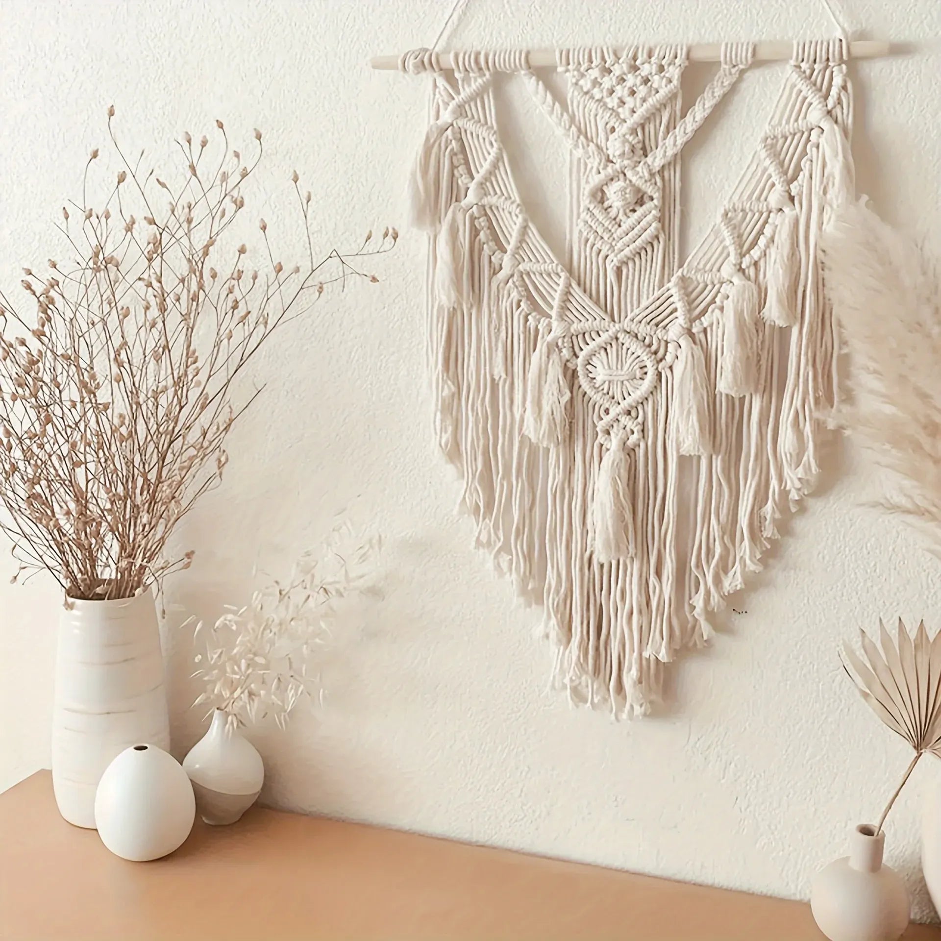 Handmade Bohemian Macrame Woven Wall Tapestry