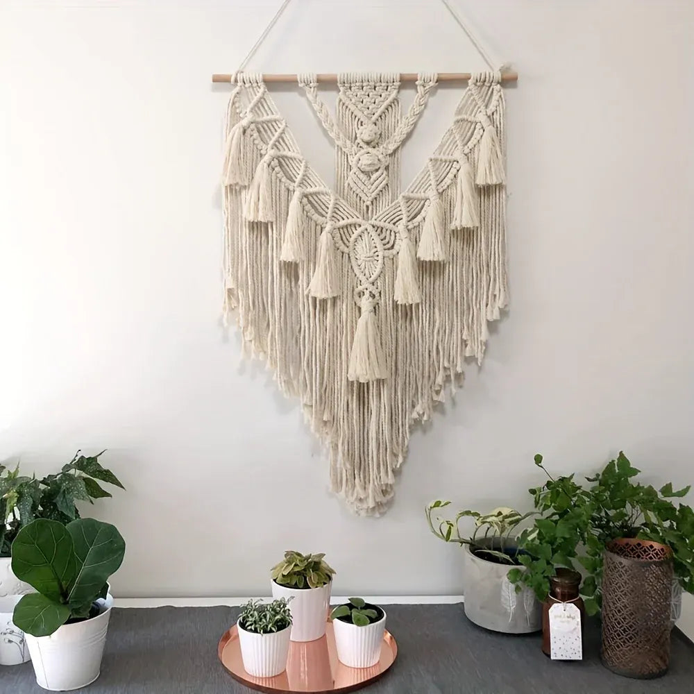 Handmade Bohemian Macrame Woven Wall Tapestry