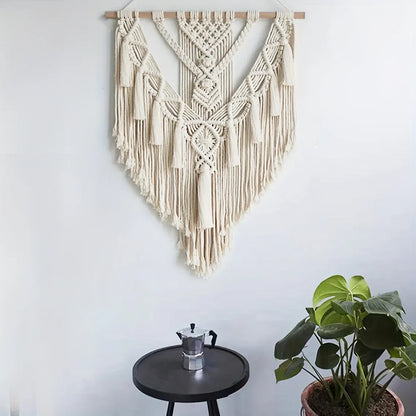 Handmade Bohemian Macrame Woven Wall Tapestry