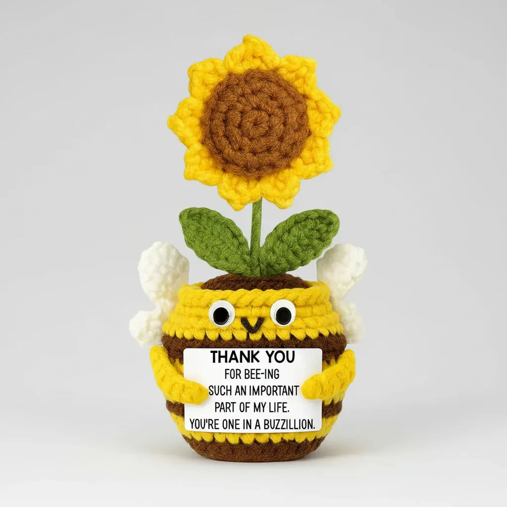 Handmade Crochet Flower Desk Decoration for Mother's Day Gift