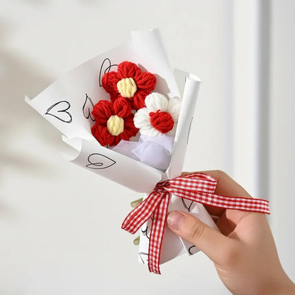 Handmade Mini Fabric Flower Bouquet – Mother's Day Gift