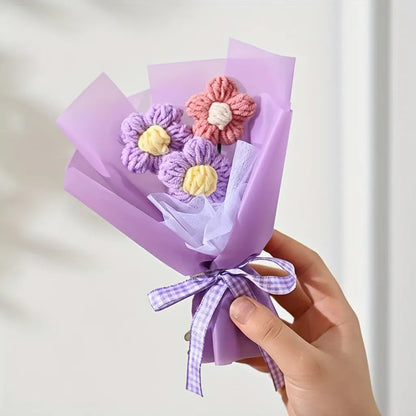 Handmade Mini Fabric Flower Bouquet – Mother's Day Gift