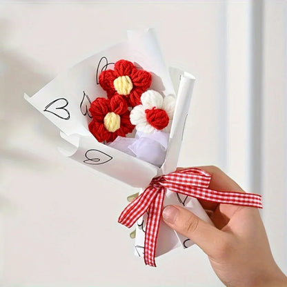 Handmade Mini Wrapped Flower Bouquet Decoration – Mother's Day Gift