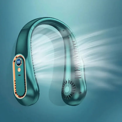 Hands-Free Bladeless Neck Cooling Fan – Portable Personal Air Circulator