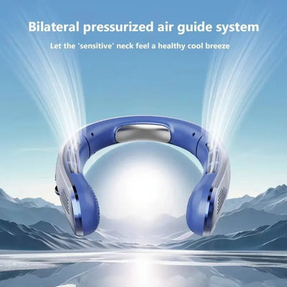 Hands-Free Bladeless Neck Cooling Fan – Portable Personal Air Circulator