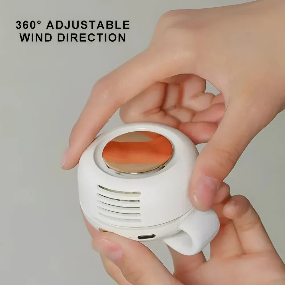 Hands-Free Wearable Waist Clip Portable Cooling Fan