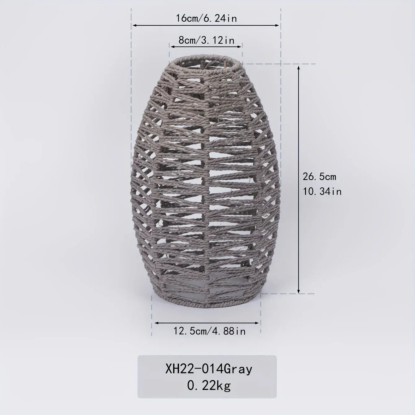 Handwoven Rope Pendant Shade | Natural Woven Ceiling Light Fixture