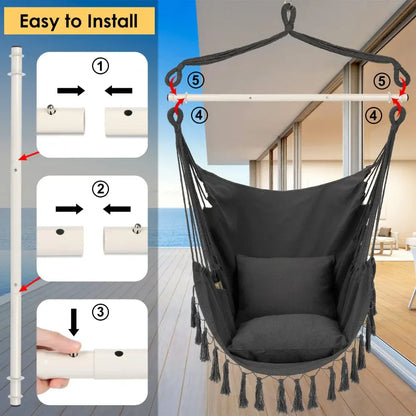 Hanging Hammock Swing Chair for Indoor and Outdoor Use