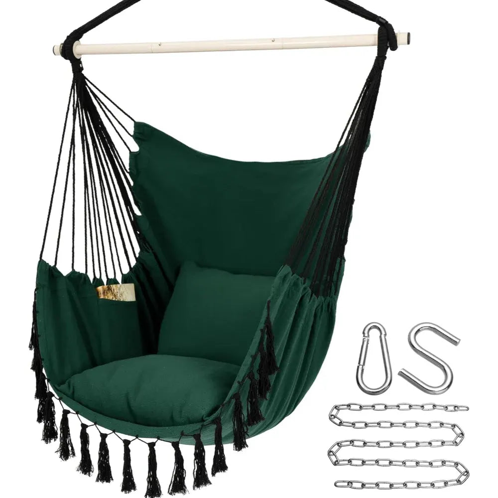 Hanging Hammock Swing Chair for Indoor and Outdoor Use