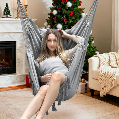 Hanging Hammock Swing Chair for Indoor and Outdoor Use