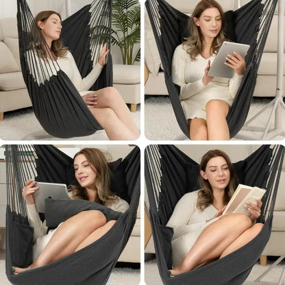 Hanging Hammock Swing Chair for Indoor and Outdoor Use