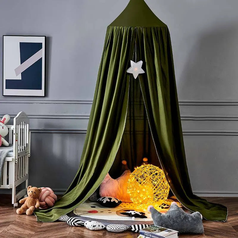 Hanging Mesh Canopy Net for Kids Nursery Bedroom Decor