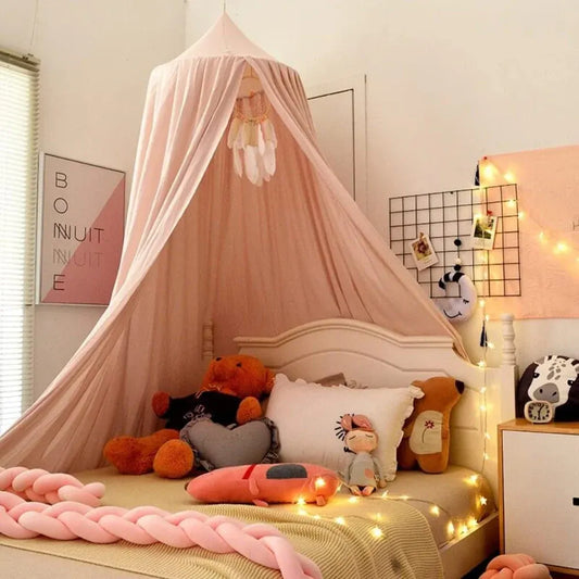 Hanging Mesh Canopy Net for Kids Nursery Bedroom Decor