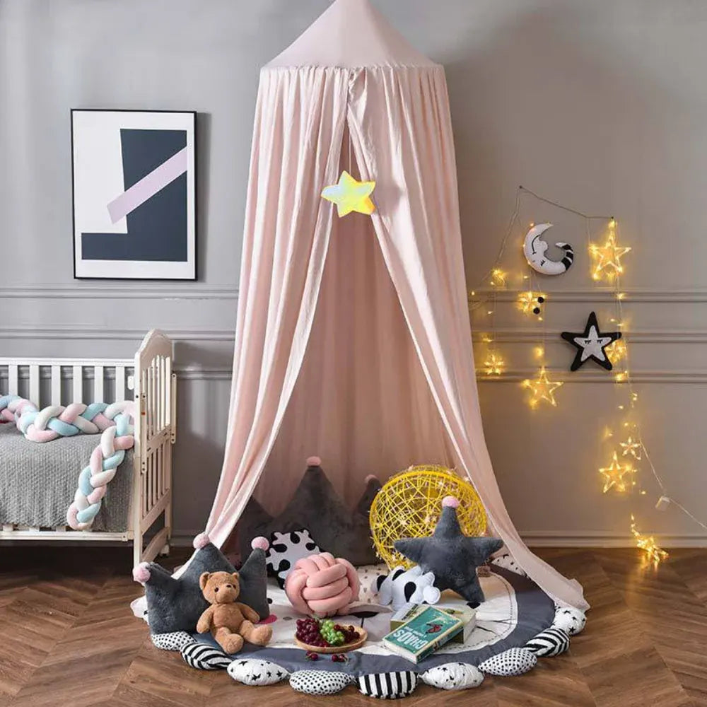 Hanging Mesh Canopy Net for Kids Nursery Bedroom Decor