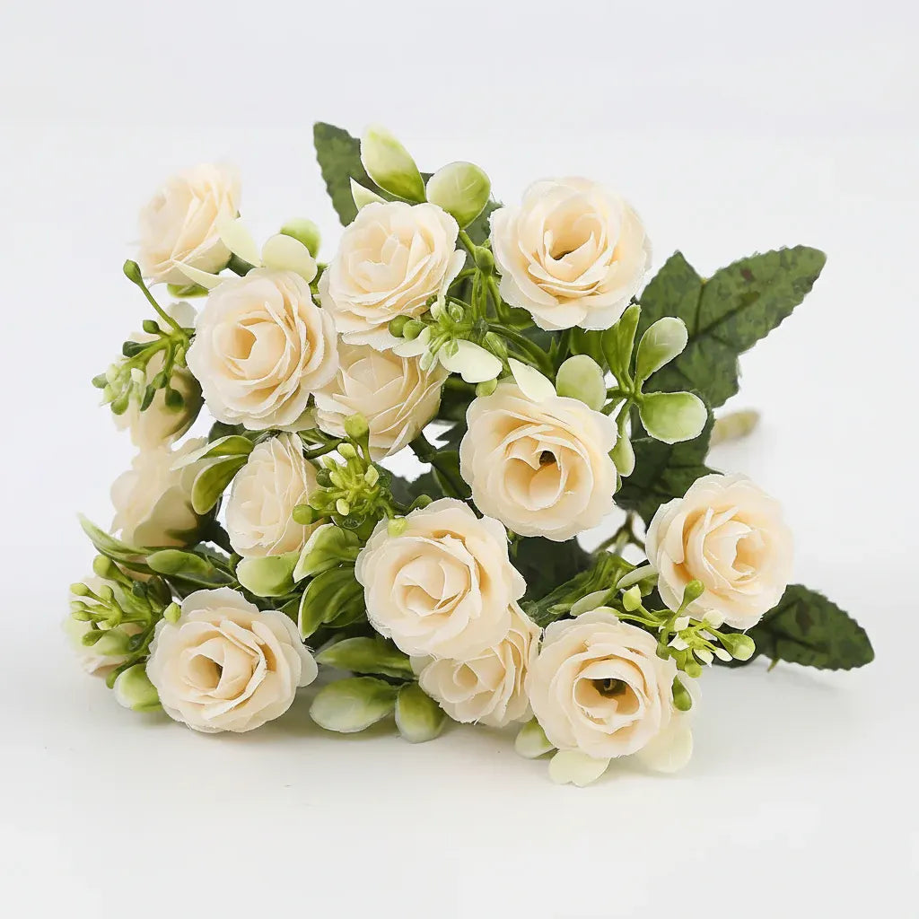 Hanging Rose Basket Artificial Flower Arrangement for Patio - Mother's Day Decor