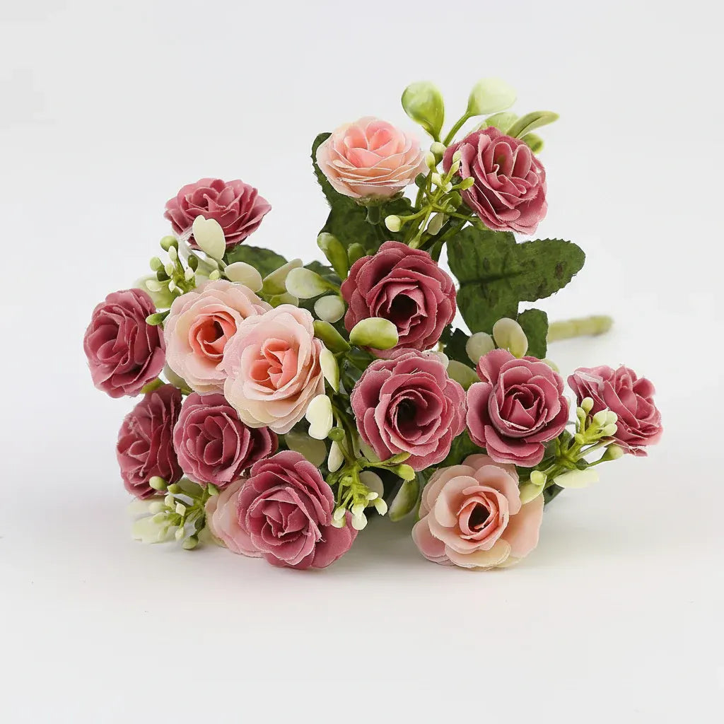 Hanging Rose Basket Artificial Flower Arrangement for Patio - Mother's Day Decor