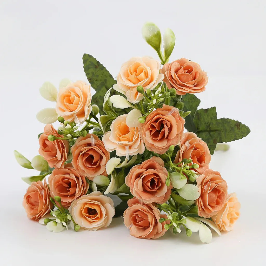 Hanging Rose Basket Artificial Flower Arrangement for Patio - Mother's Day Decor