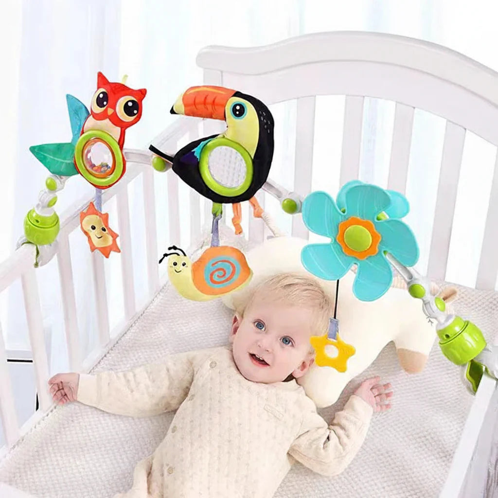 Hanging Sensory Arch Toy for Baby Stroller Activity Play
