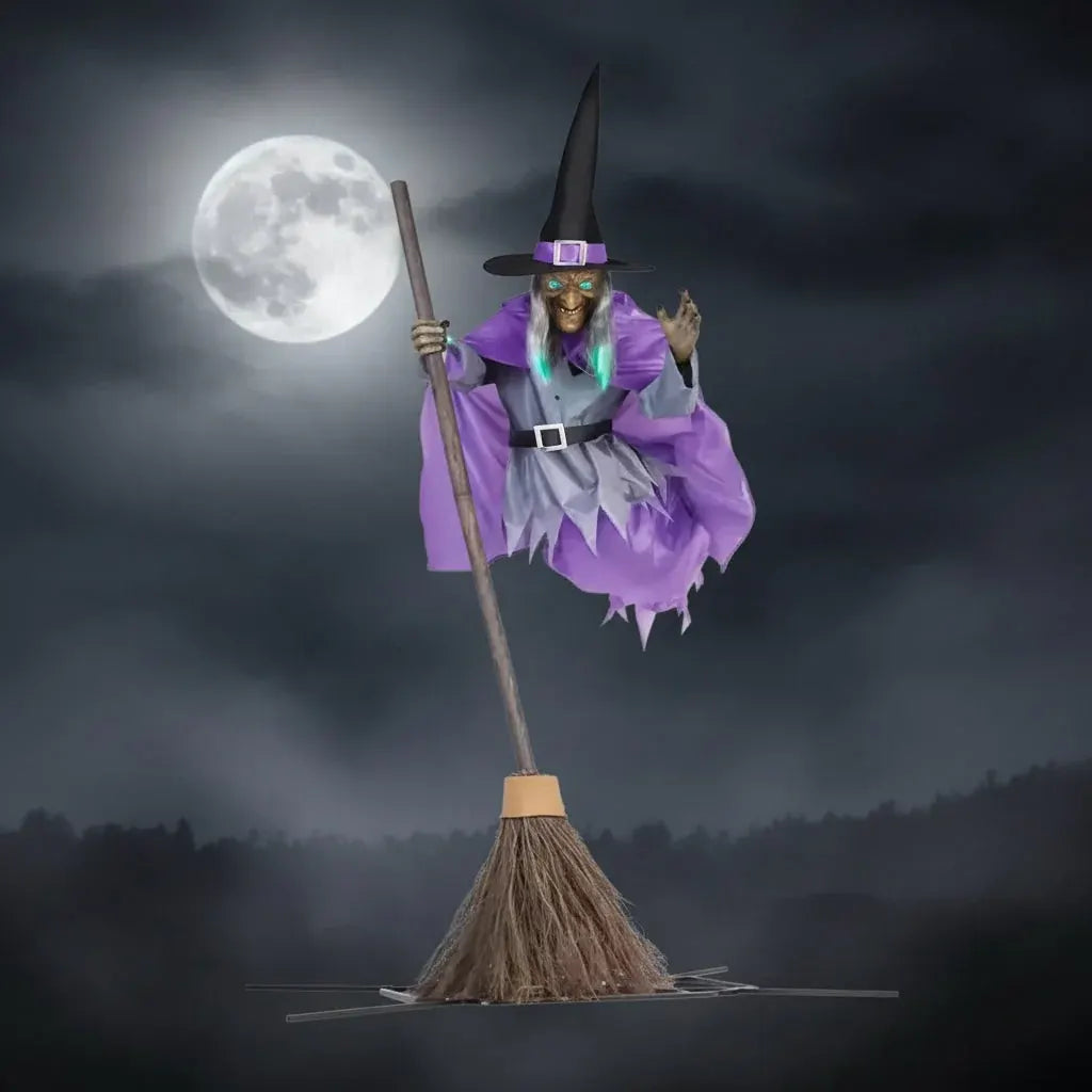 Hanging Witch Yard Prop for Halloween Decoration