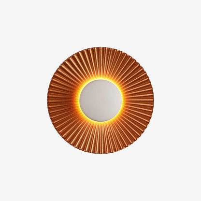 Hasna SunRay Sconce | Modern Metallic Sunburst Wall Light Design