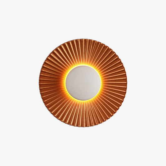 Hasna SunRay Sconce | Modern Metallic Sunburst Wall Light Design