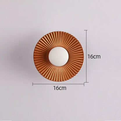 Hasna SunRay Sconce | Modern Metallic Sunburst Wall Light Design