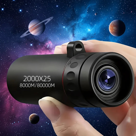 HD 2000x25 Compact Zoom Monocular Telescope for Outdoor Viewing