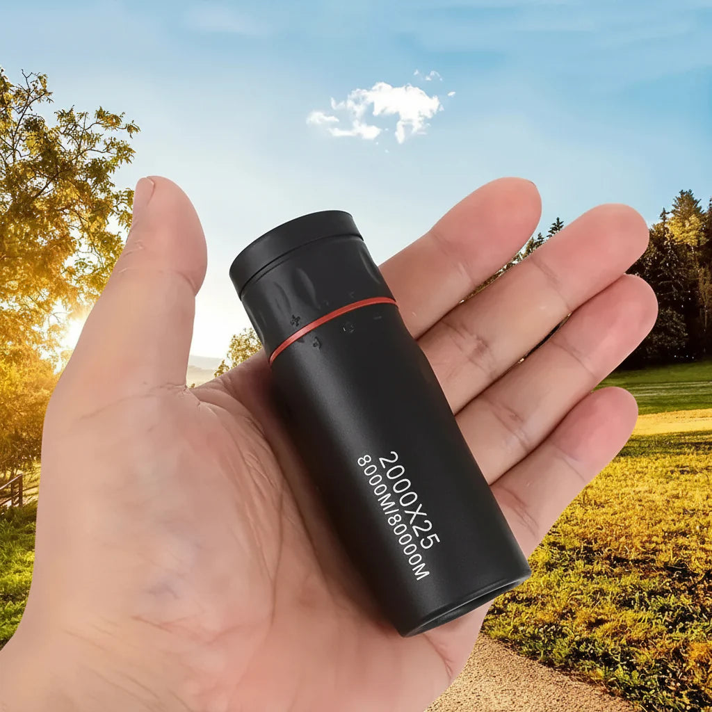 HD 2000x25 Compact Zoom Monocular Telescope for Outdoor Viewing