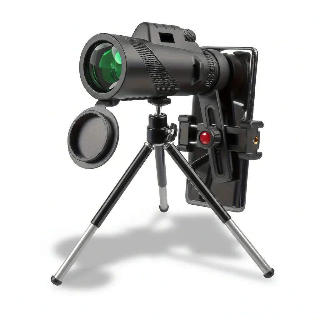 HD Monocular Scope with Phone Adapter Mount for Outdoor Viewing