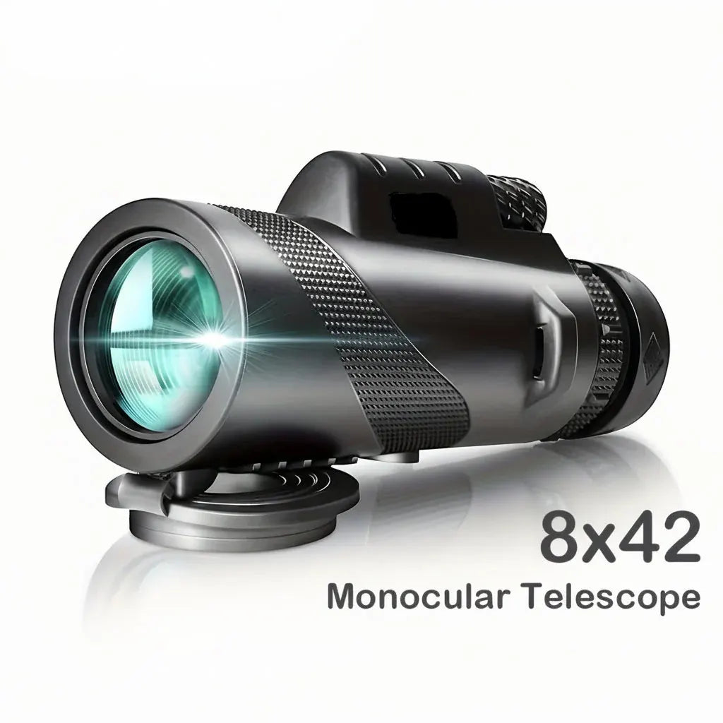 HD Monocular Scope with Phone Adapter Mount for Outdoor Viewing