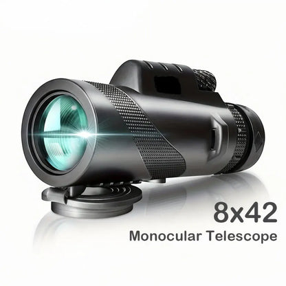 HD Monocular Scope with Phone Adapter Mount for Outdoor Viewing