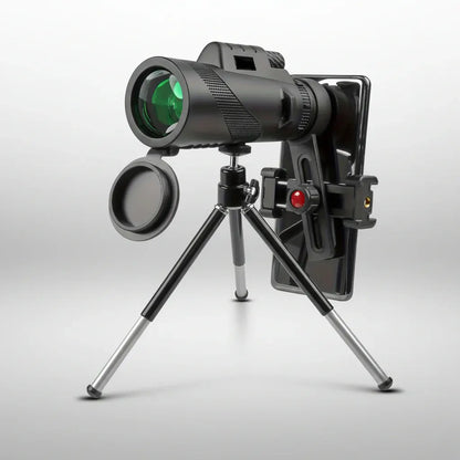 HD Monocular Scope with Phone Adapter Mount for Outdoor Viewing