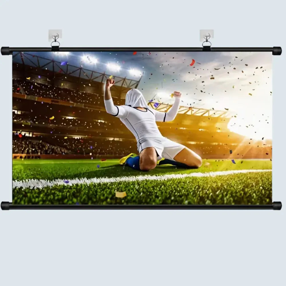 HD Widescreen Projection Screen for Movies & Sports Viewing