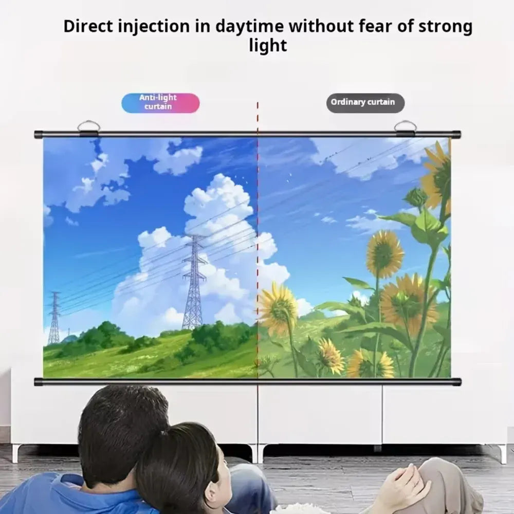 HD Widescreen Projection Screen for Movies & Sports Viewing